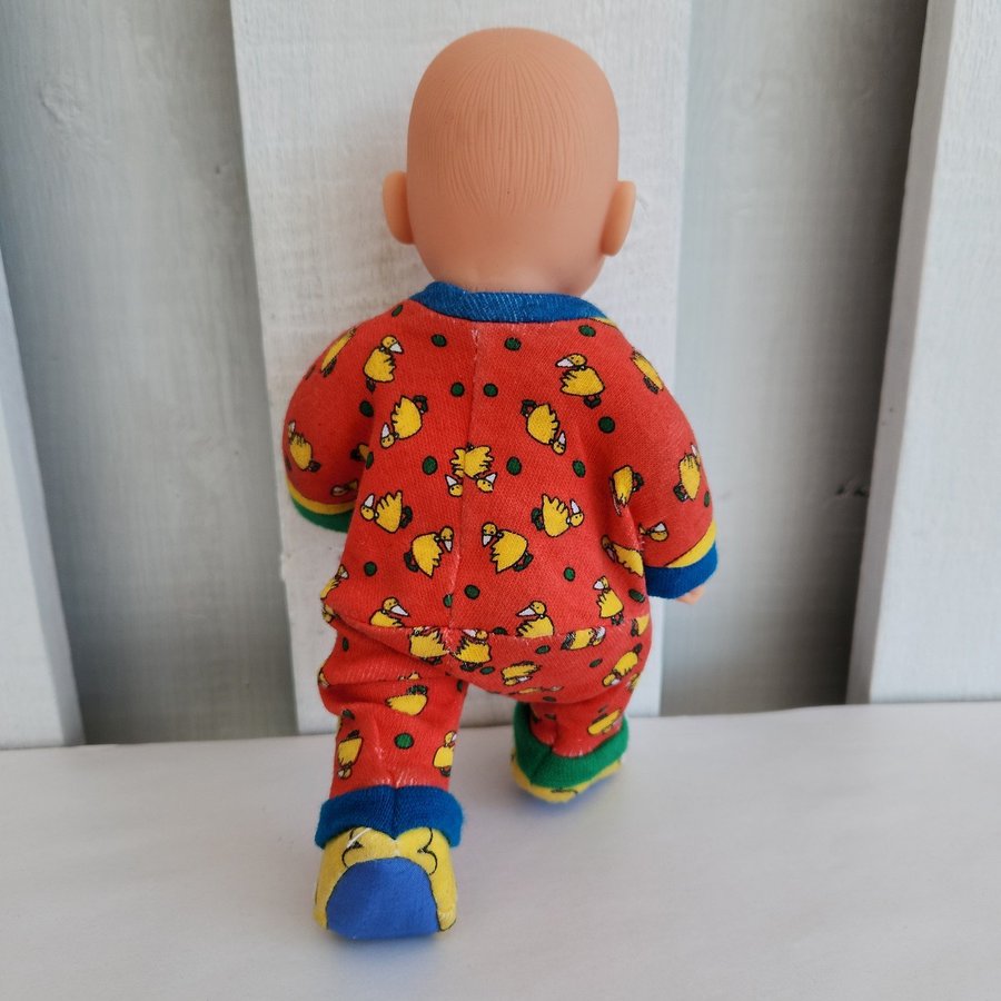 Baby Doll by Top-Toy in Colorful Footed Pajamas