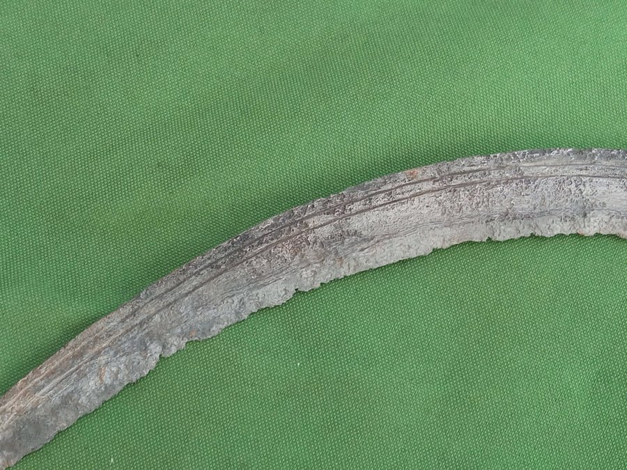 Medieval artifact sickle 15th century