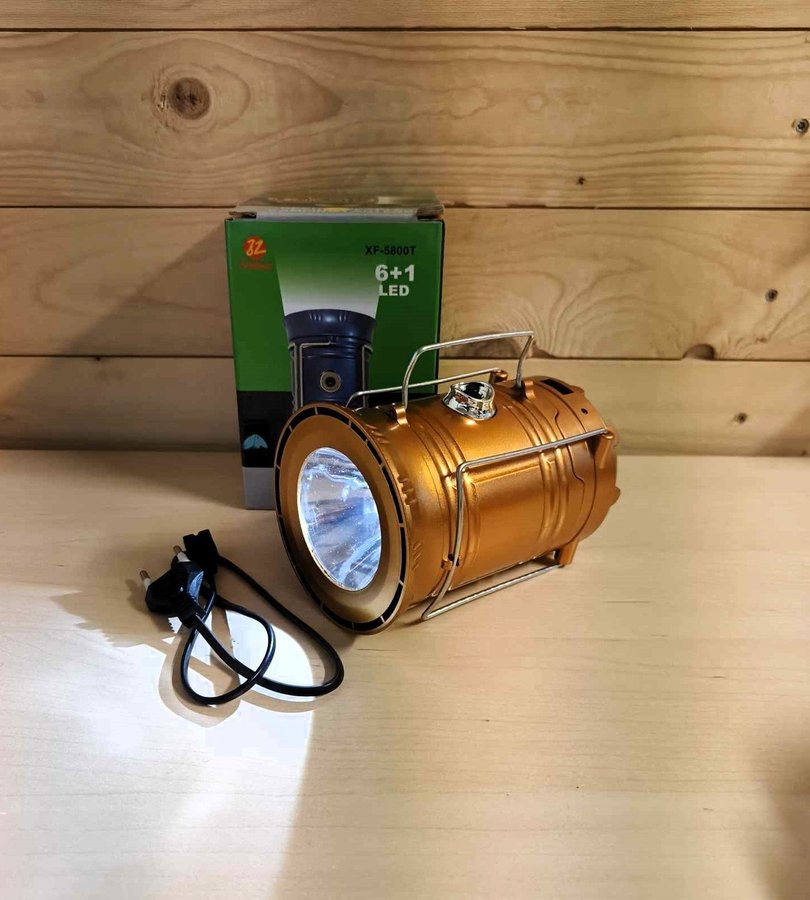 Campinglampa Solar / Powerbank