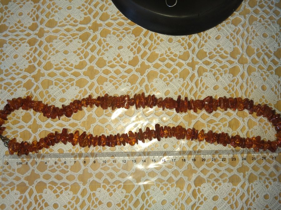 bärnsten halsband och örhänge amber