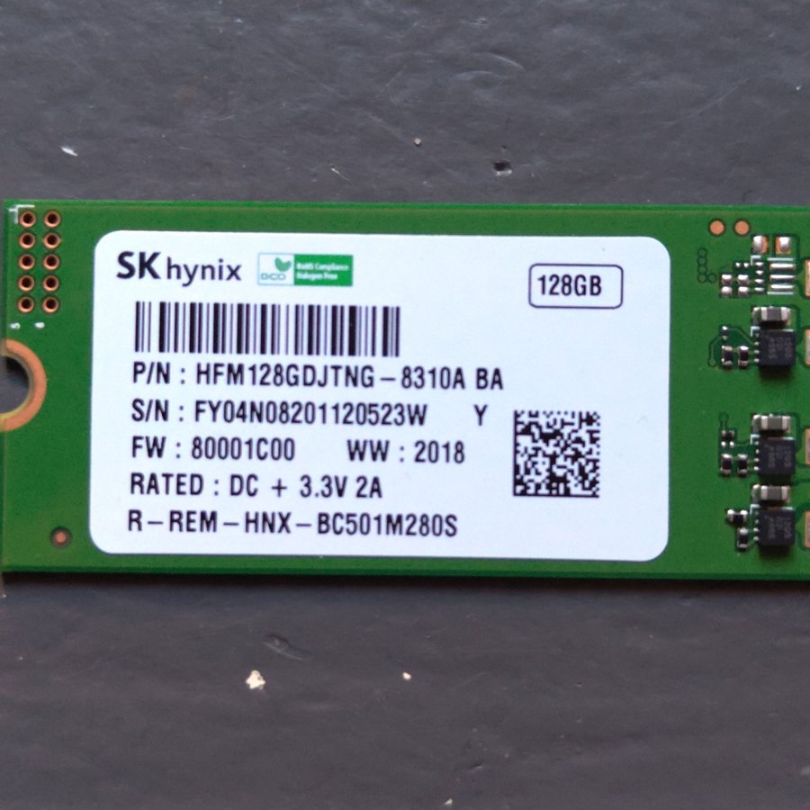 SK hynix 128GB NVMe SSD