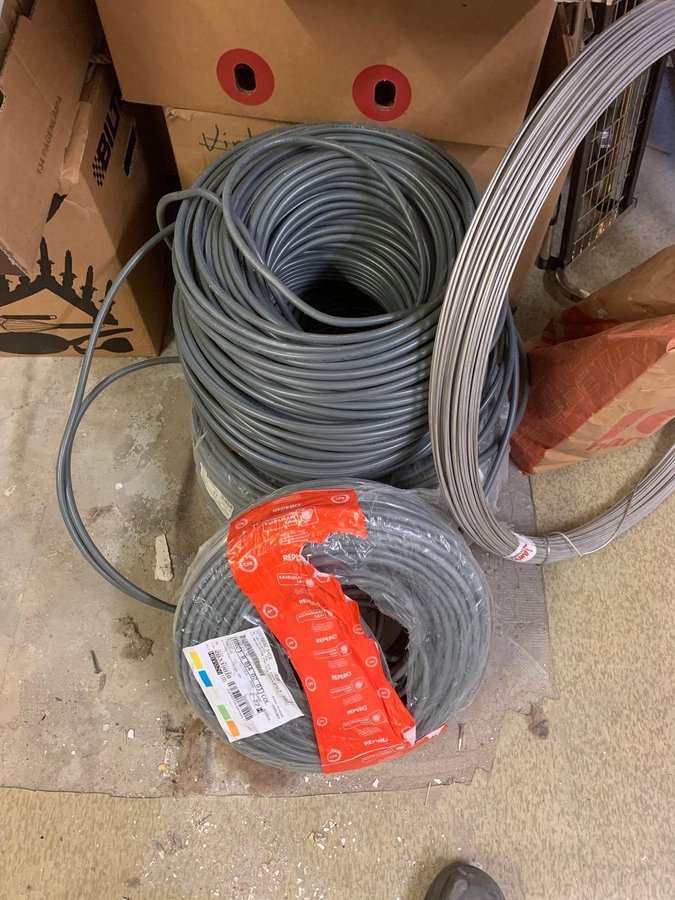 EL Kabel Ny Jordad CE märkt Installations Kabel 100 meter 3 G 15 + Dosor