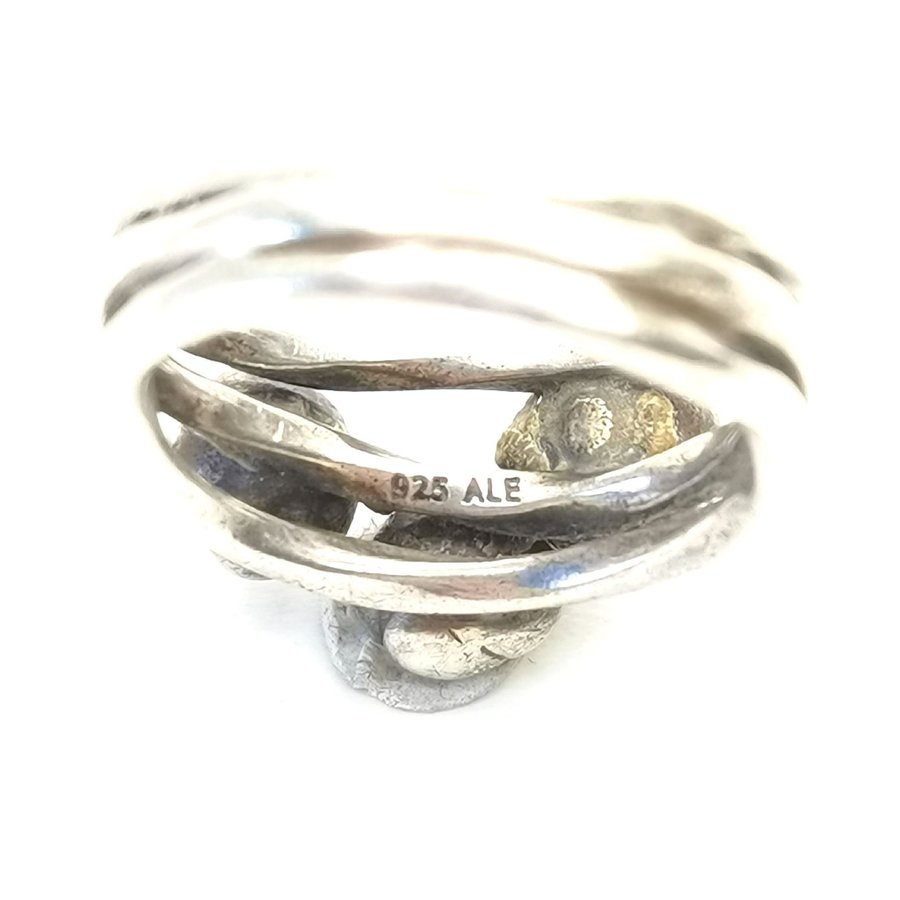 Algot Enevoldsen sølv ring med perler Pandora