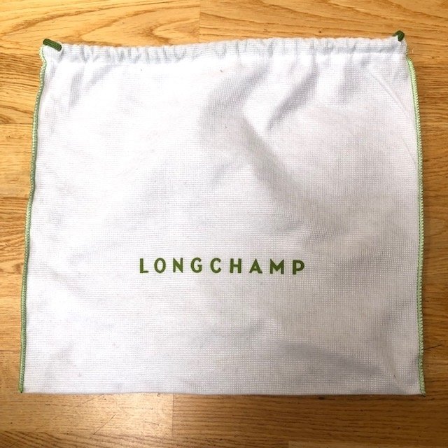 LONGCHAMP vintage white drawstring dust bag