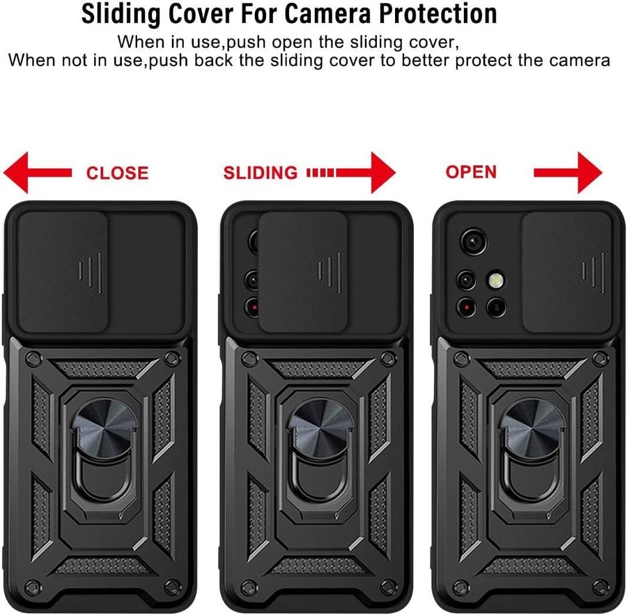 Elegant Skal Med Kameraskydd  Magnet För Xiaomi Poco X4 Pro 5G