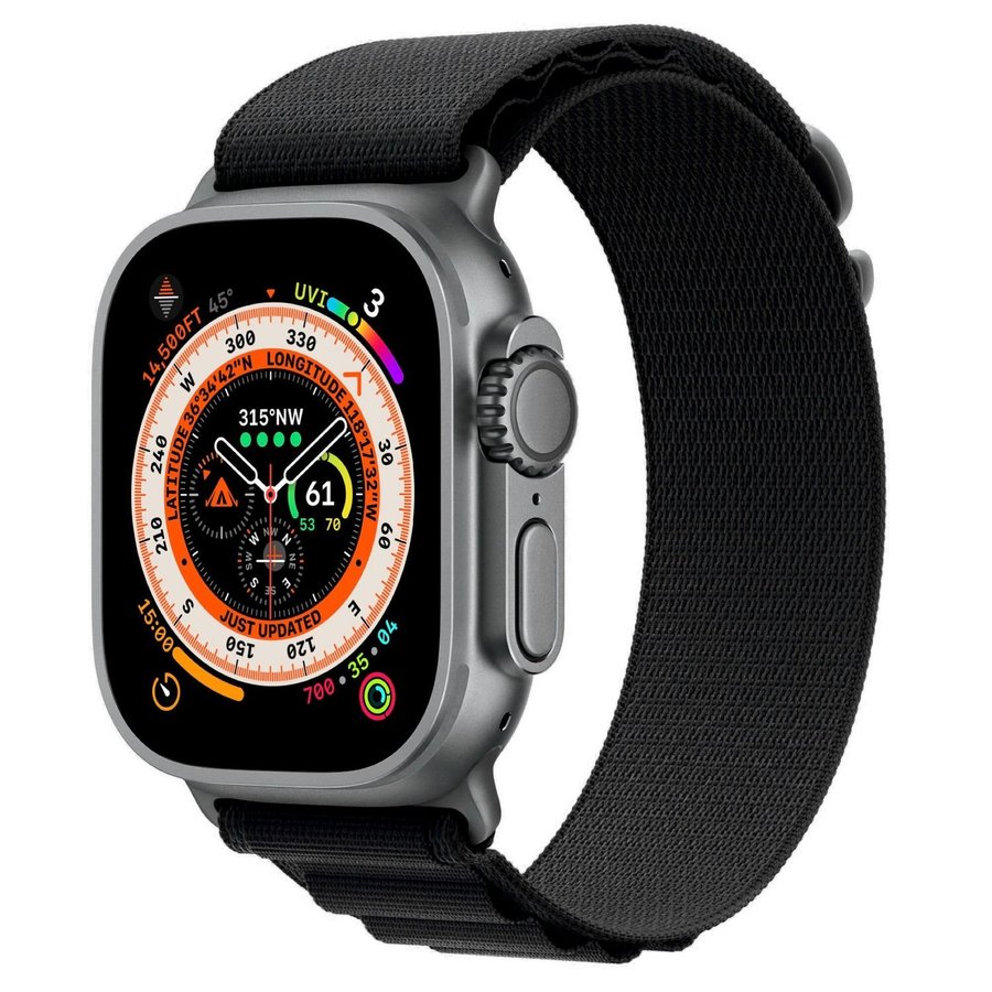 Bergsloop 42/44/45/49mm Apple Watch Armband - SVART