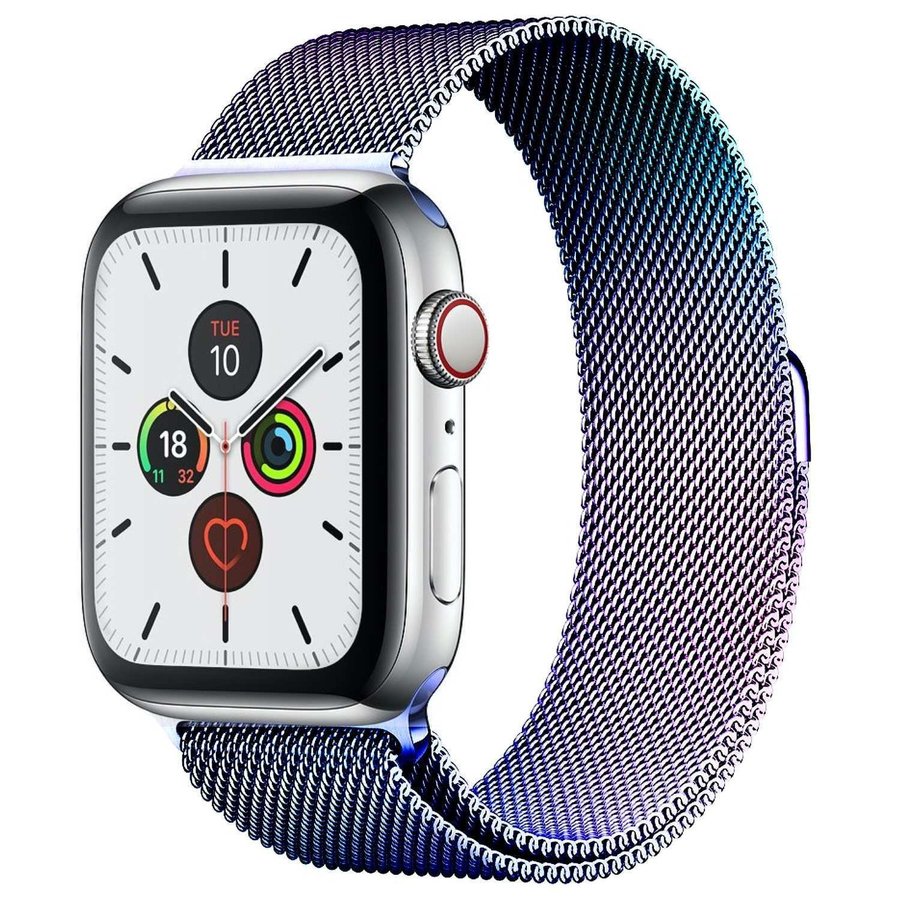 Milanesisk Loop 38/40/41mm Apple Watch Armband - REGNBÅGE