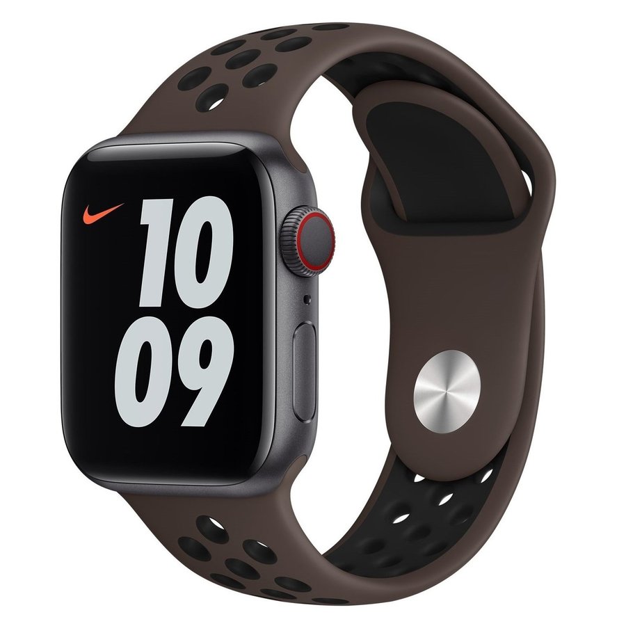 Sportband 42/44/45/49mm (M/L) Apple Watch Armband - MÖRKBRUN / SVART