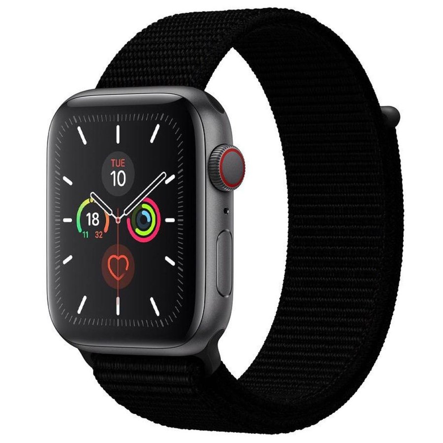 Sport Loop 42/44/45/49mm Apple Watch Armband - PITCH BLACK