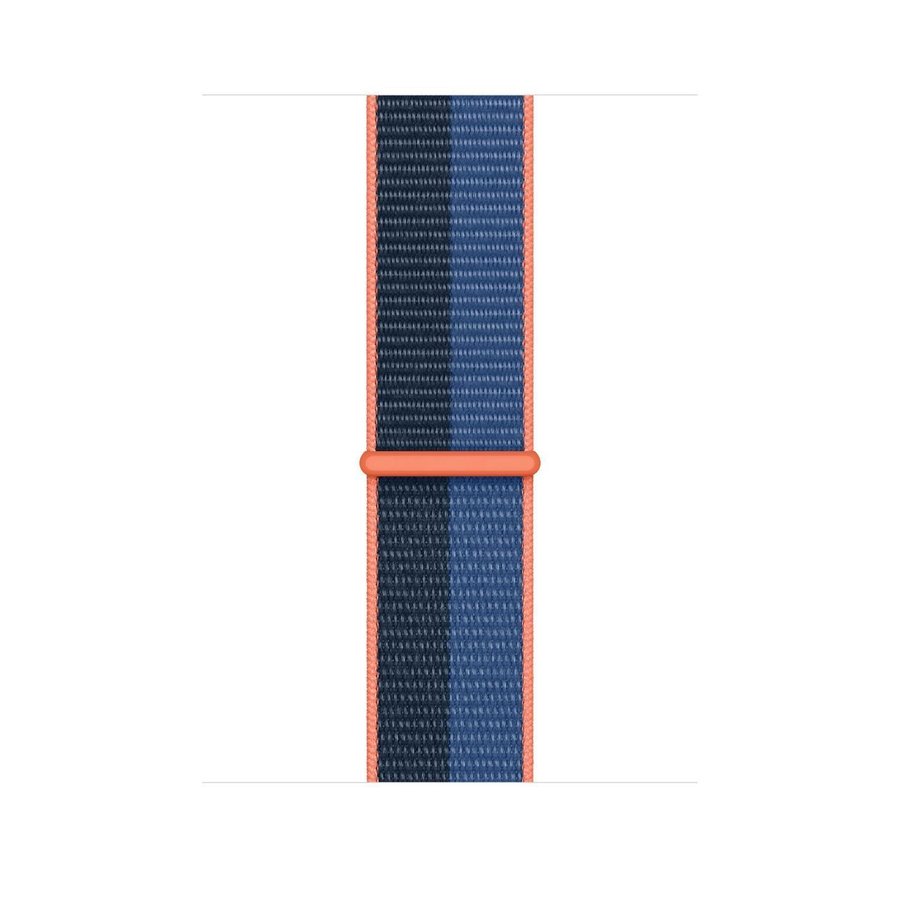 Nylonloop 42/44/45/49mm Apple Watch Armband - BLÅ / ORANGE