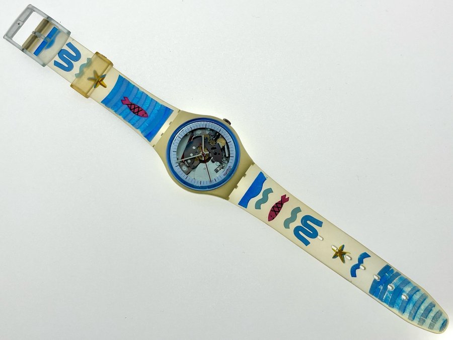 Vintage Swatch GW110 White Knight AG 1987