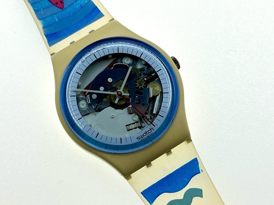 Vintage Swatch GW110 White Knight AG 1987