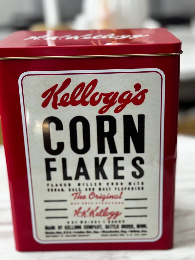 Kelloggs plåtburk