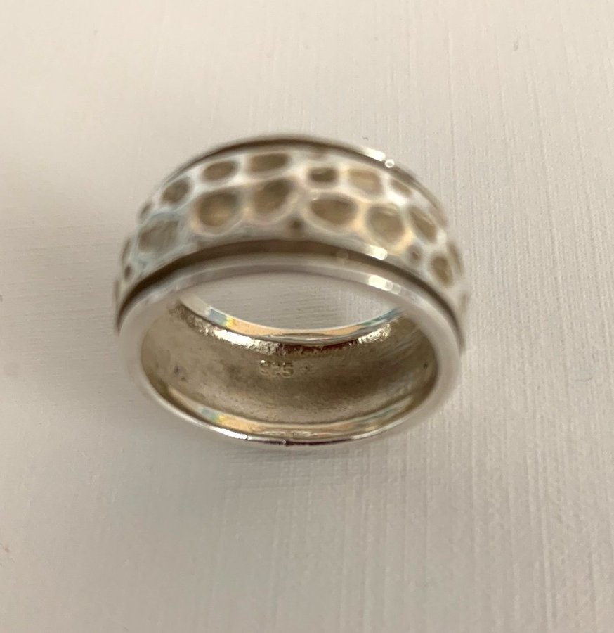 Silver 925 DESIGN ring storlek 19 3/4