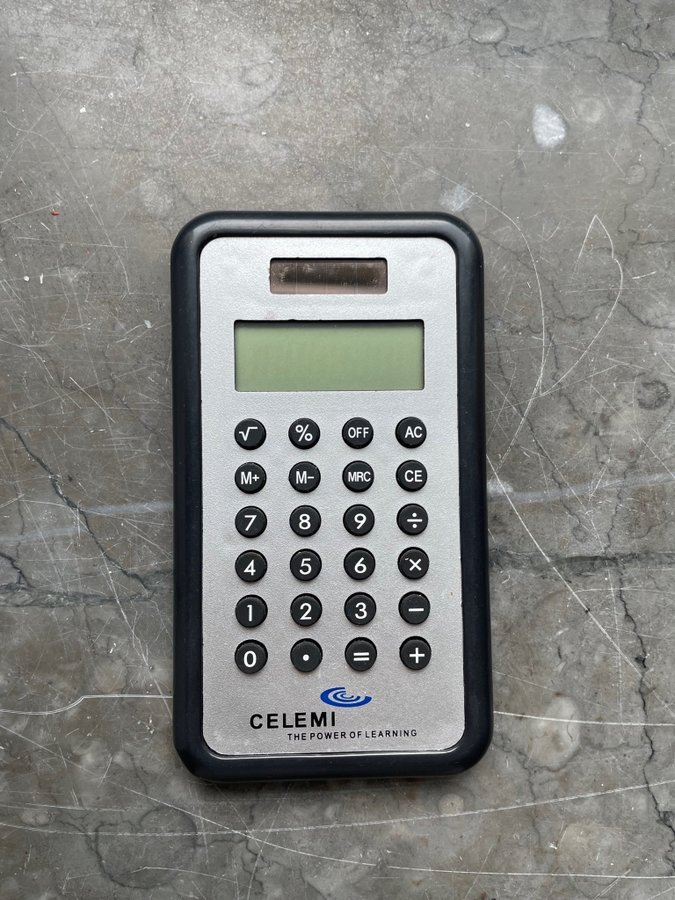 Miniräknare solar cell calculator