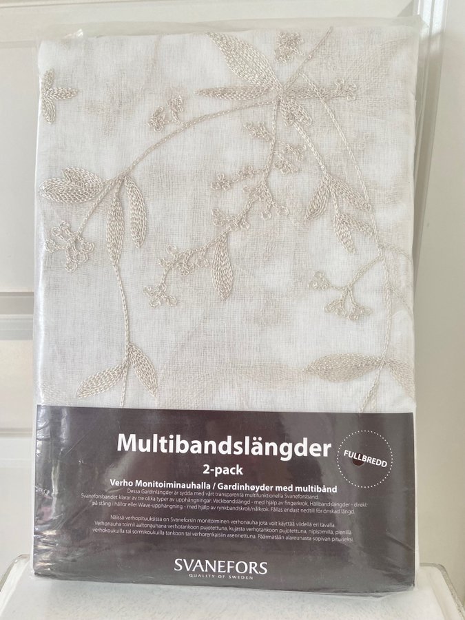 Multibandslängder Svanefors Brodyrmönster Blommor Skira Shabby Chic Lantligt