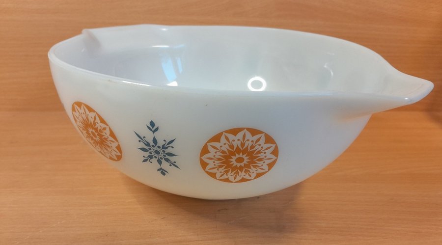 Ugnsform JAJ Pyrex Made in England Morningstar 1970-1972 Vintage