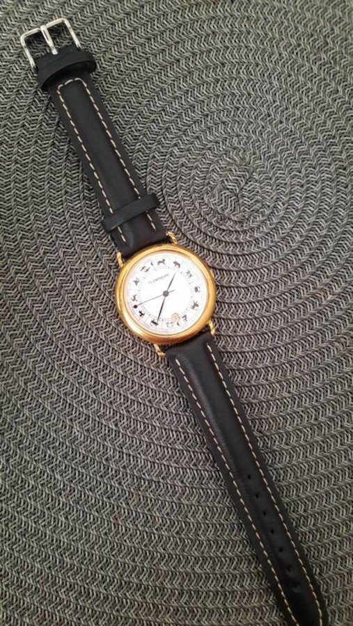 Flaminaire Unisex Quartz Watch - swiss parts - zodiac dial