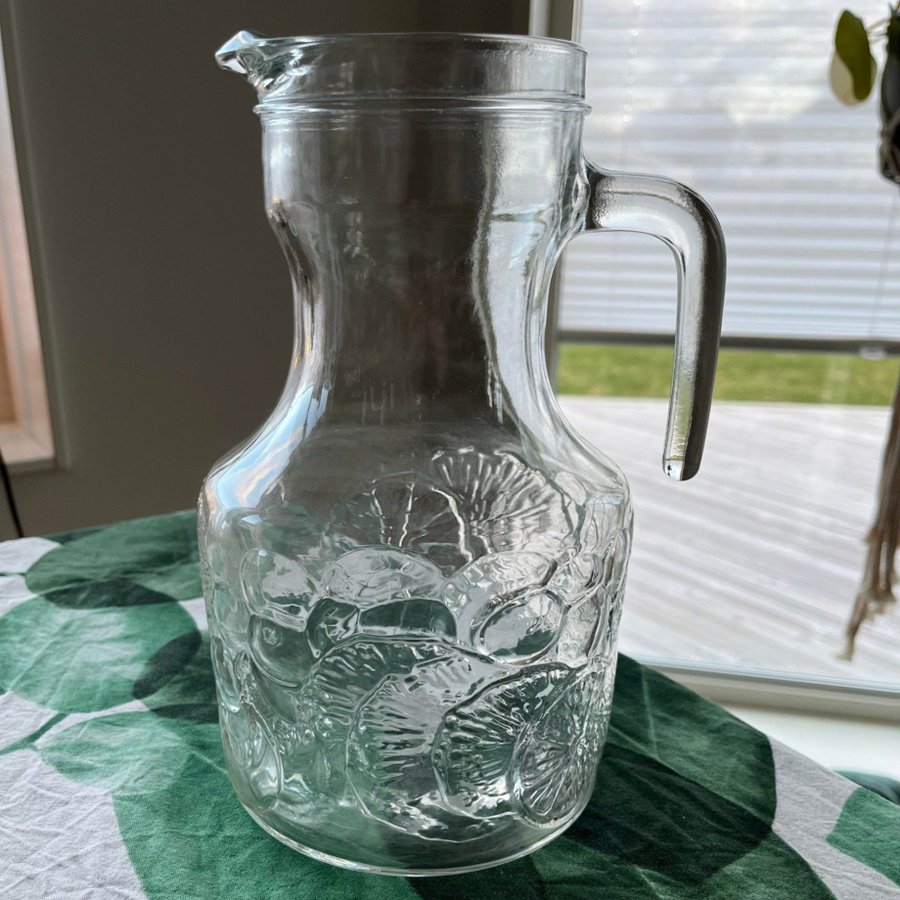 TILLBRINGARE Sangria kanna glaskanna frukter apelsin glas retro vintage 1900-tal