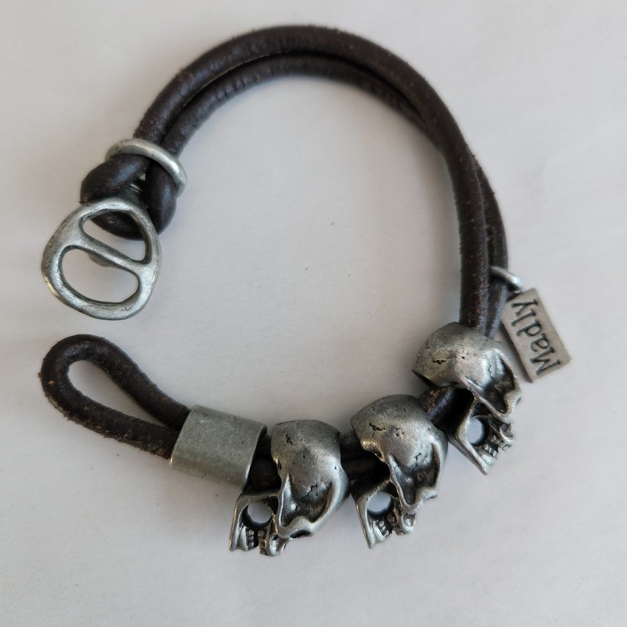 Three Lucky Skulls Bracelet Skeleton Jewelry