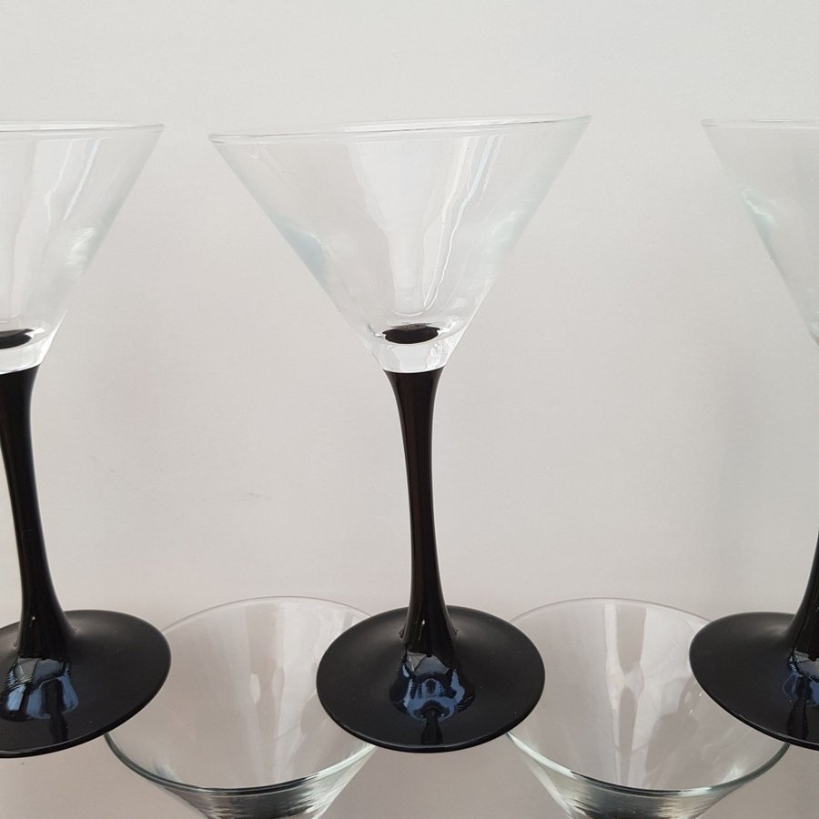 Luminarc Domino Martini cocktail glasses