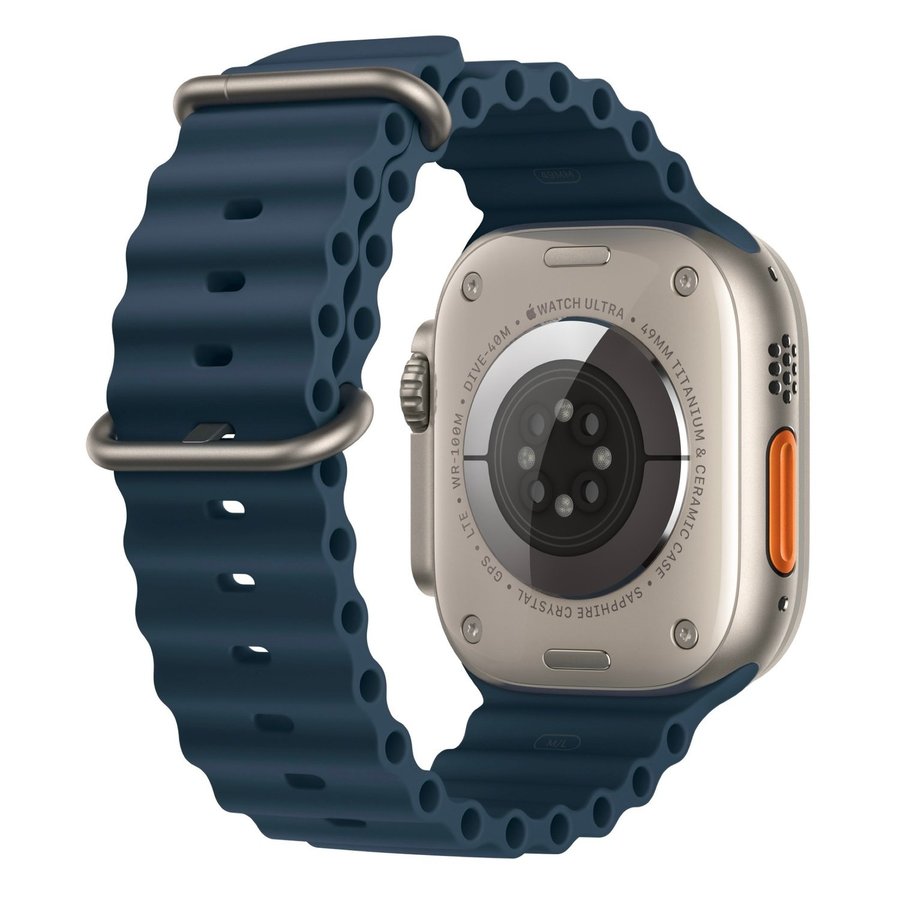 Havsband 42/44/45/49mm Apple Watch Armband - MÖRKBLÅ