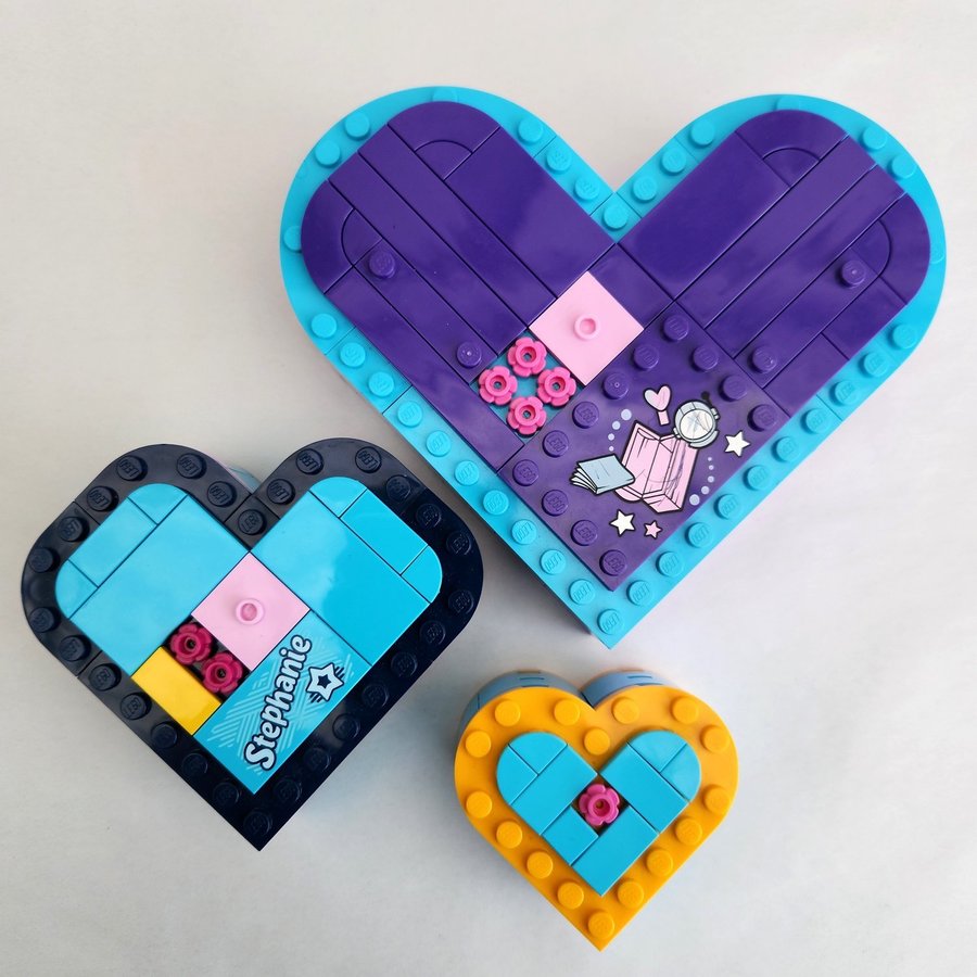 LEGO Friends Heart Boxes (Lot of 3)