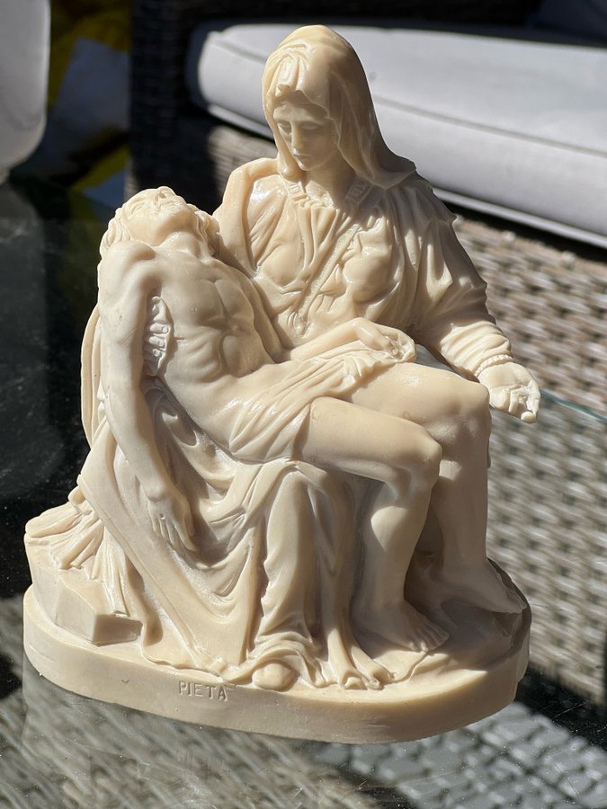 PIETA SKULPTUR JESUS MARIA/ALABASTER