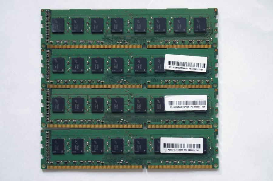 32GB (4x8GB) Micron DDR3-1600 PC3-12800U till Dell HP Lenovo mflr