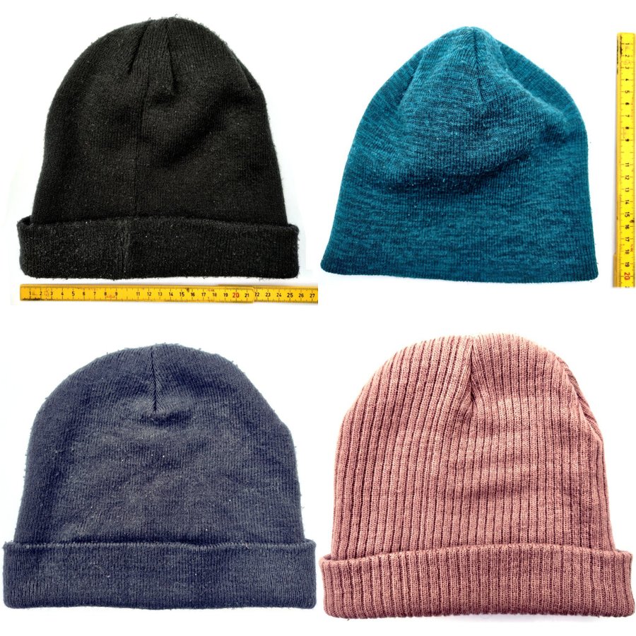 4 beanie-mössor vintermössa Etrel LaMote Clique fransk svart turkos mörkblå rosa