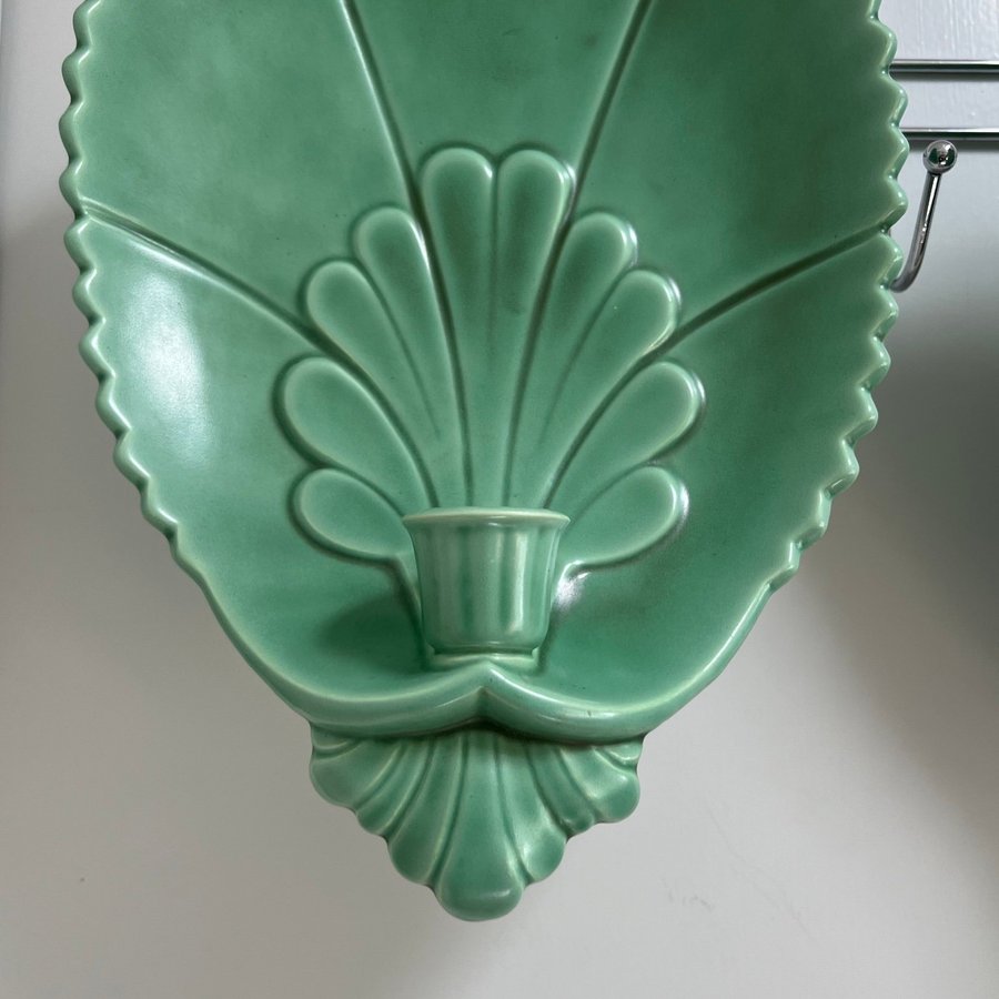 Paret Lampetter GEFLE Ljusstakar Percy Art Deco 30-tal Vintage Retro Keramik