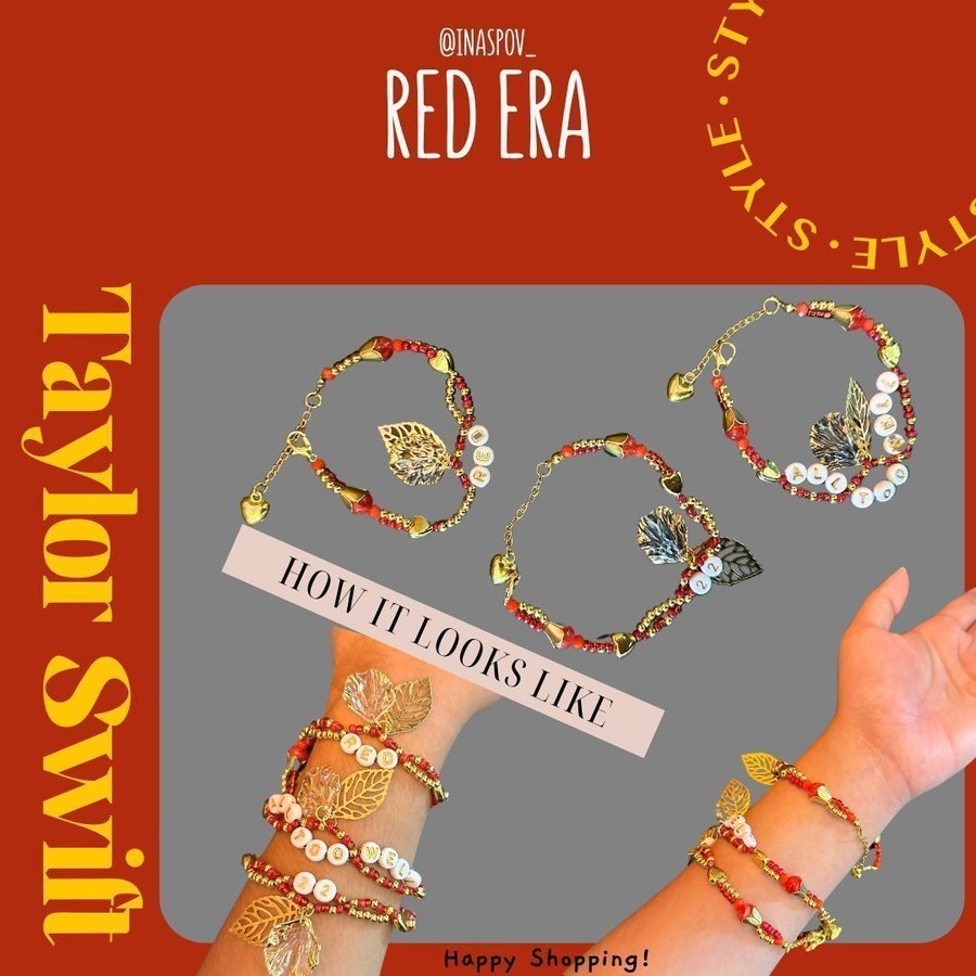 Taylor Swift Friendship Bracelets I RED Era