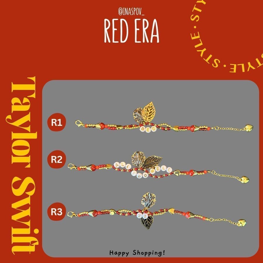 Taylor Swift Friendship Bracelets I RED Era