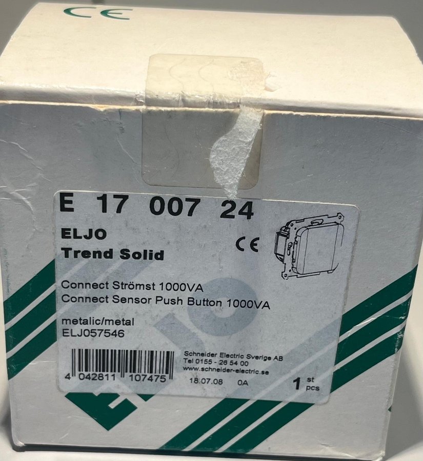 ELJO Trend Solid Connect Push button - Z-Wave - E1700724 - oanvänd