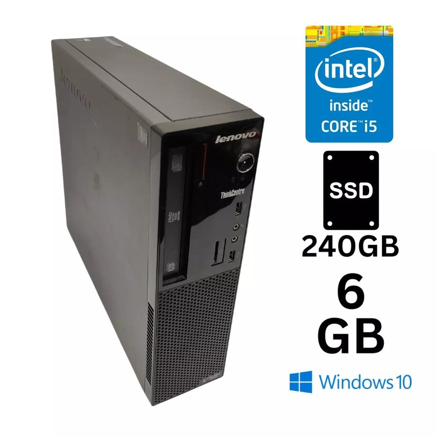 LENOVO ThinkCentre E73 008RMX /i5 - 4460S/6 GB/240 GB SSD/Intel HD Graphics/Win