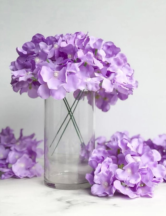 5 nya konstgjorda hortensia plastblomma plastblommor konstgjord blomma