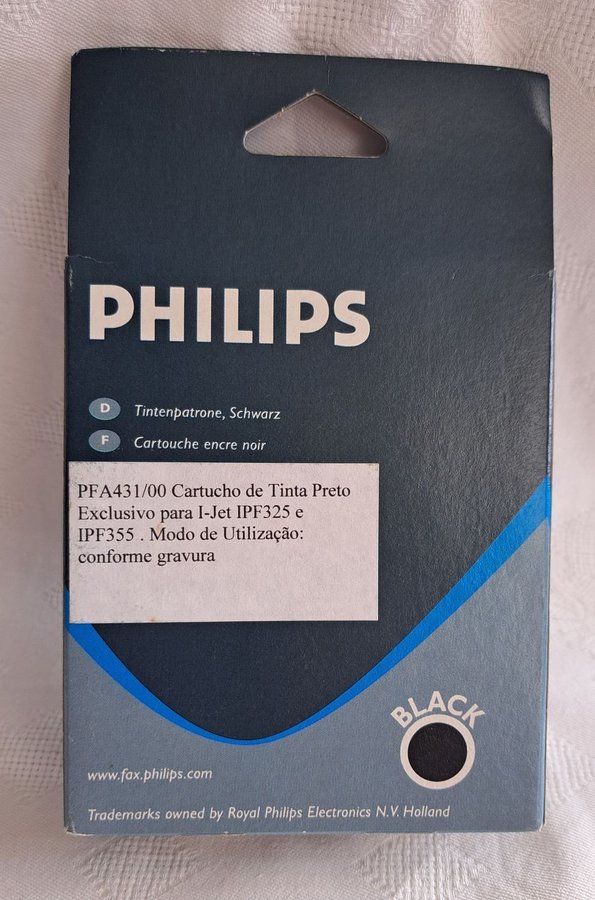 Philips PFA 431 Black Original Ink Cartridge for i-jet IPF325  IPF355 series