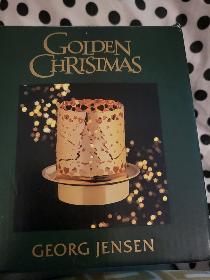 Golden Christmas Fyrfadsstage