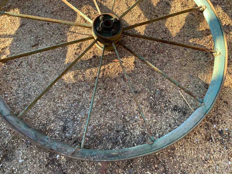 Hjul Antika Landbruks Redskap Hjul 120 cm ( 2 )