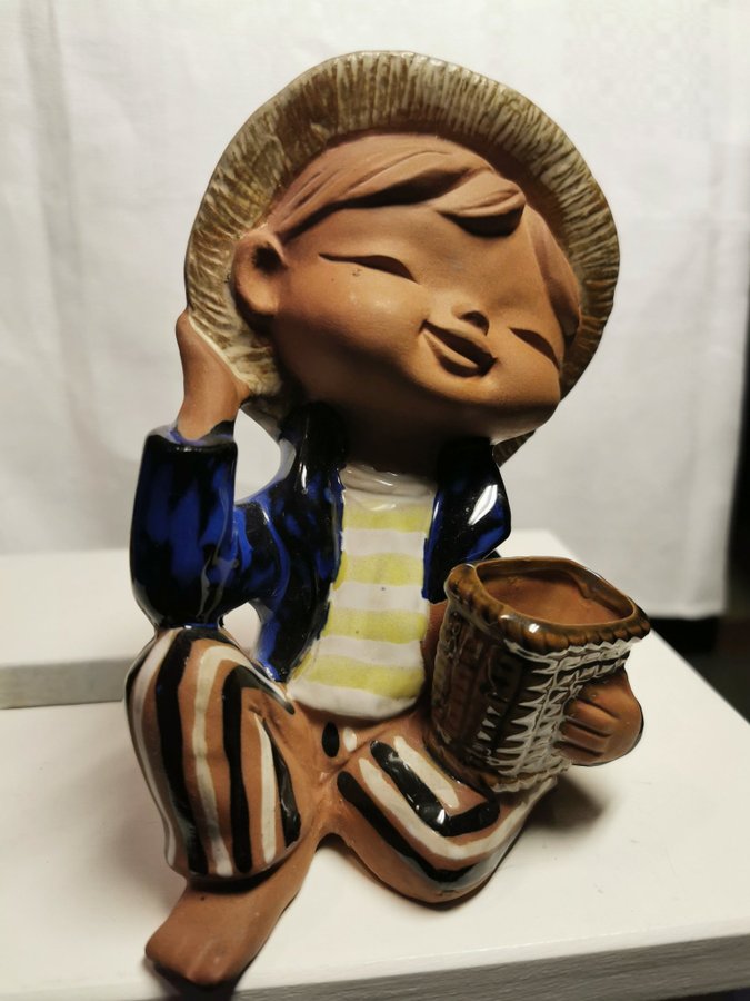 Vintage 1960~keramik figurin~pojke~Japan~