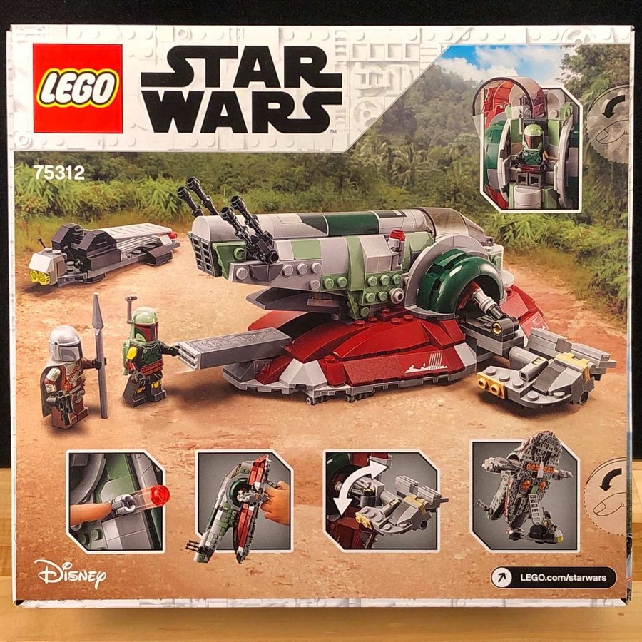 LEGO Star Wars 75312 "Boba Fett´s Starship" - från 2021 oöppnad / förseglad!