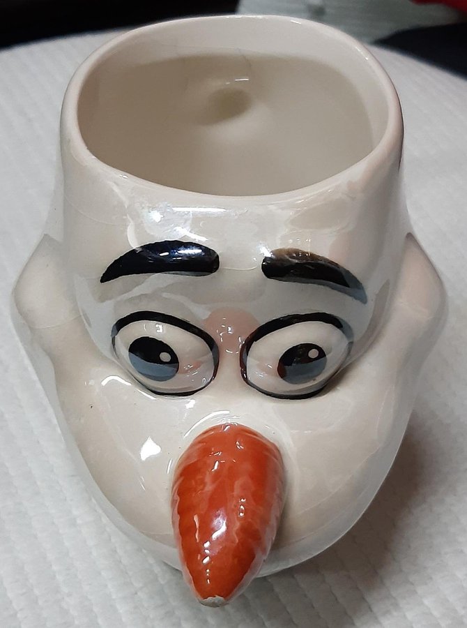 Porslinmugg Disney Frozen on Ice OLAF Ceramic Coffee Tea 3 D Mug