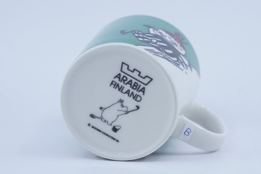 Muminmugg Lilla My glider grön / Moomin Mug Little My Sliding [B]