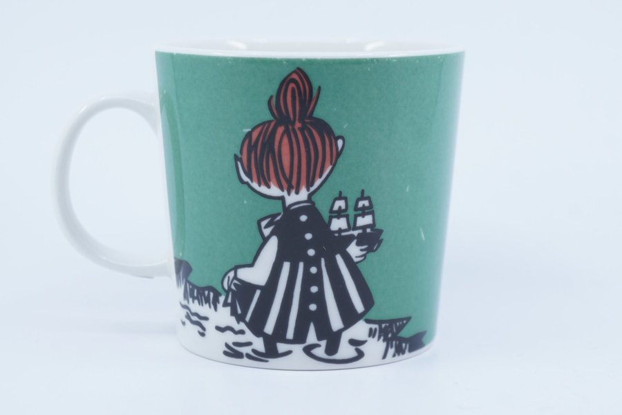 Muminmugg Lilla My glider grön / Moomin Mug Little My Sliding [B]