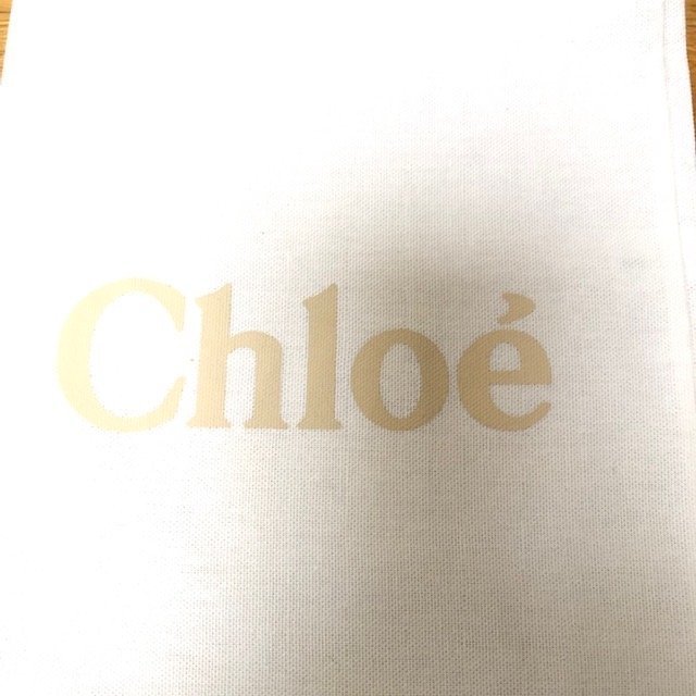 Chloè vintage white drawstring dust bag 22cm x 35cm