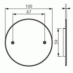 NYA! 4st Doslock Ø100mm för kopplingsdosa c/c 67mm AKI1 vitt ABB inkl moms