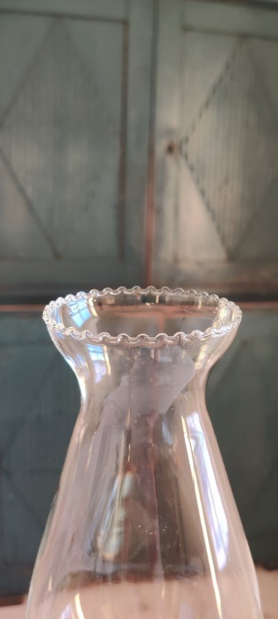 Fotogenlampa i glas Vintage Retro Byggnadsvård Fotogenlampa Oljelampa