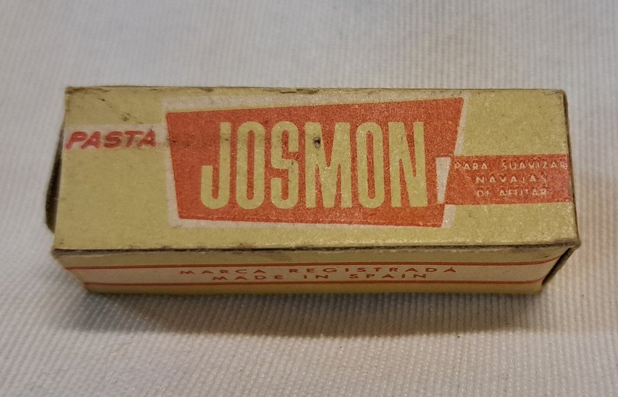 Vintage JOSMON razor mjukgörare pasta José Monserrate Pou - Made in Spain