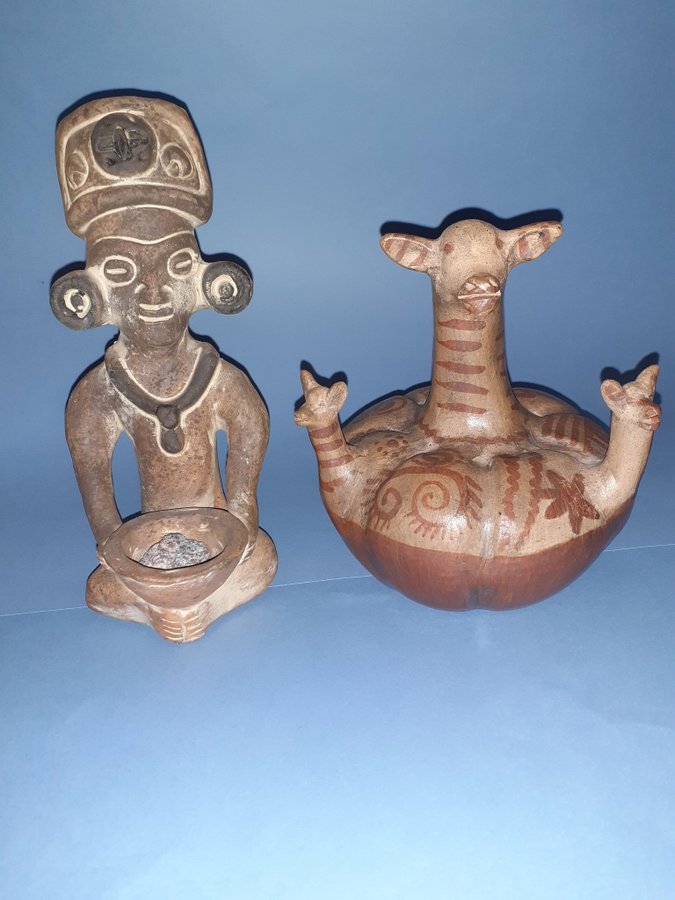 Figurer i terrakotta/pottery från latin america? / south america?