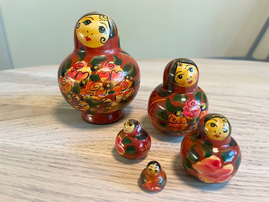 MATRYOSHKA RYSSLAND GUMMA RYSK DOCKA